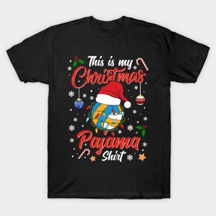 Funny Costume Family This is my Christmas Volleyball Pajamas T-Shirt